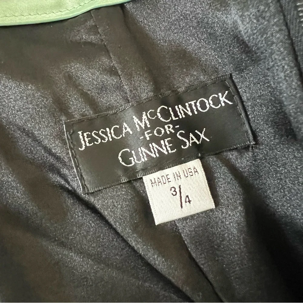 Vintage Jessica McClintock Gunne Sax Polka Dot Pin Up Party Dress Size 3/4